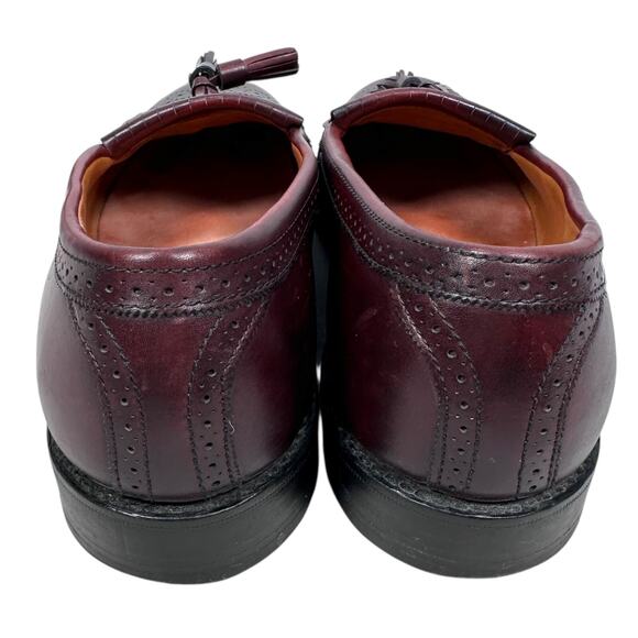 Allen Edmonds Bridgeton Kiltie Tassel Loafers Men’s 10 D Reddish Brown Cordovan - Picture 4 of 9
